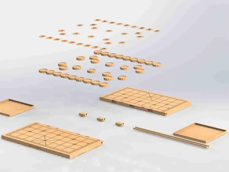 象棋  中国象棋  月饼状象棋