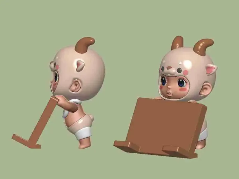 羊宝宝手机支架（横屏）