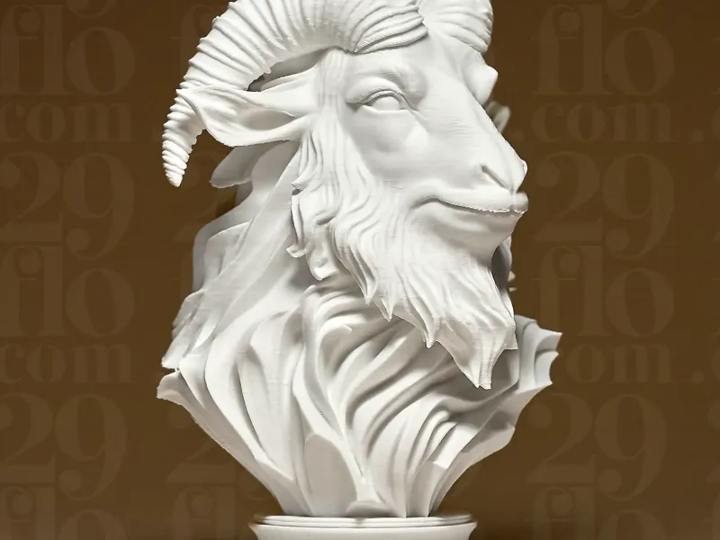 Elegant GOAT Sculpture