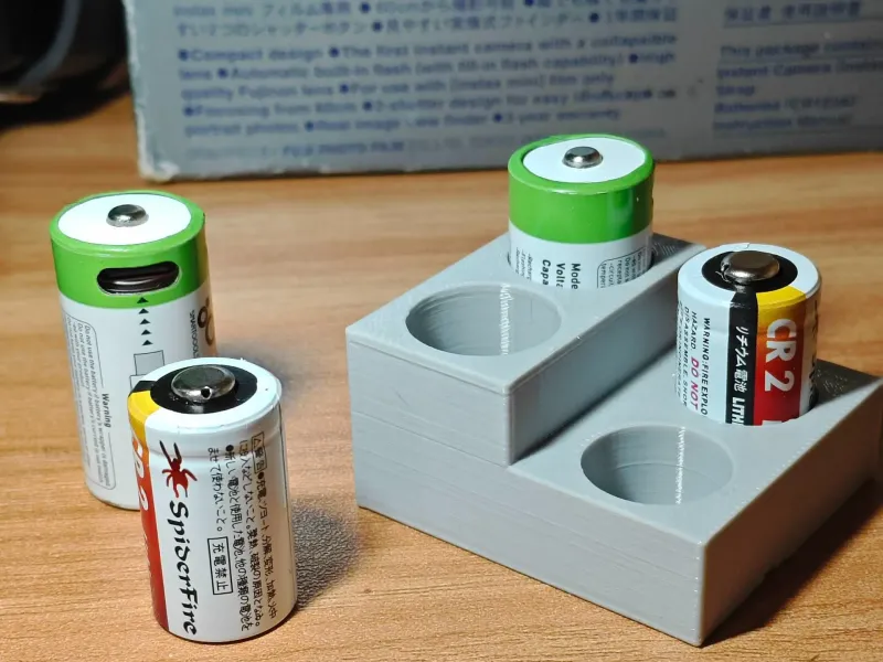 电池架拍立得 cr2 cr123a