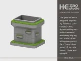 未来城市笔筒 Futuristic City Pen Holder-1