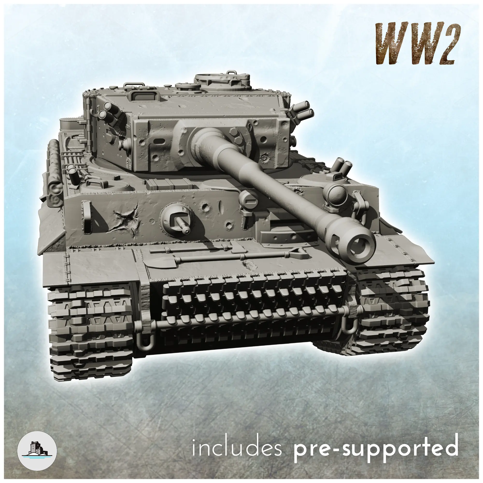 Panzer VI Tiger Ausf. E - WW2 German Flames War Bolt Action