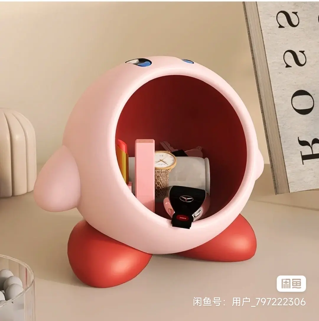 桌面大嘴卡比兽摆件 收纳