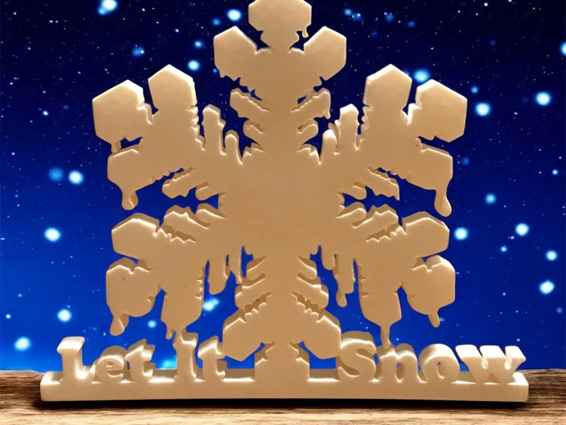 Let It Snow - Dripping Snowflake - Creality Cloud Exclusive