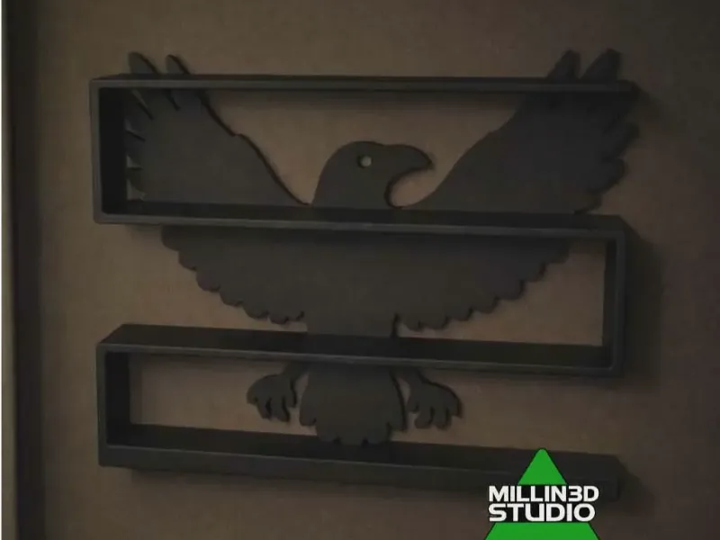 Raven Crow Blackbird Shelf