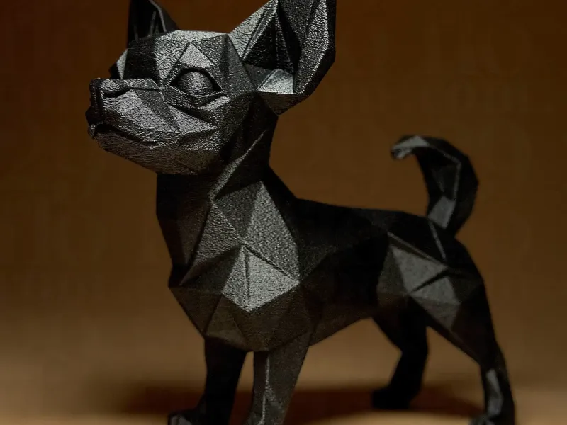 Geometric CHIHUAHUA Figurine