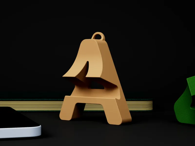 The Alpha Stand - Portable Letter A Phone Holder