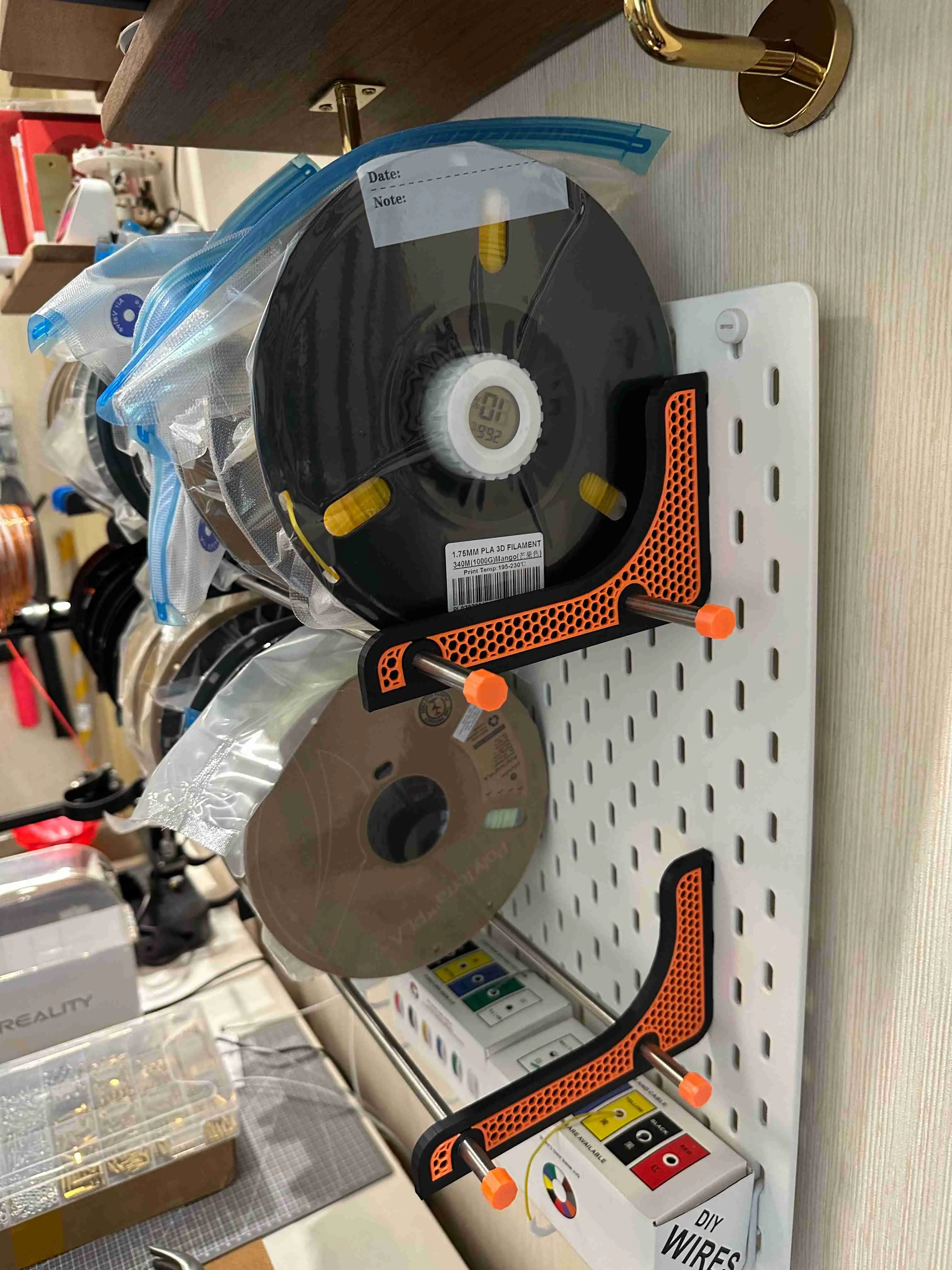 3D打印材料洞洞板架-升级