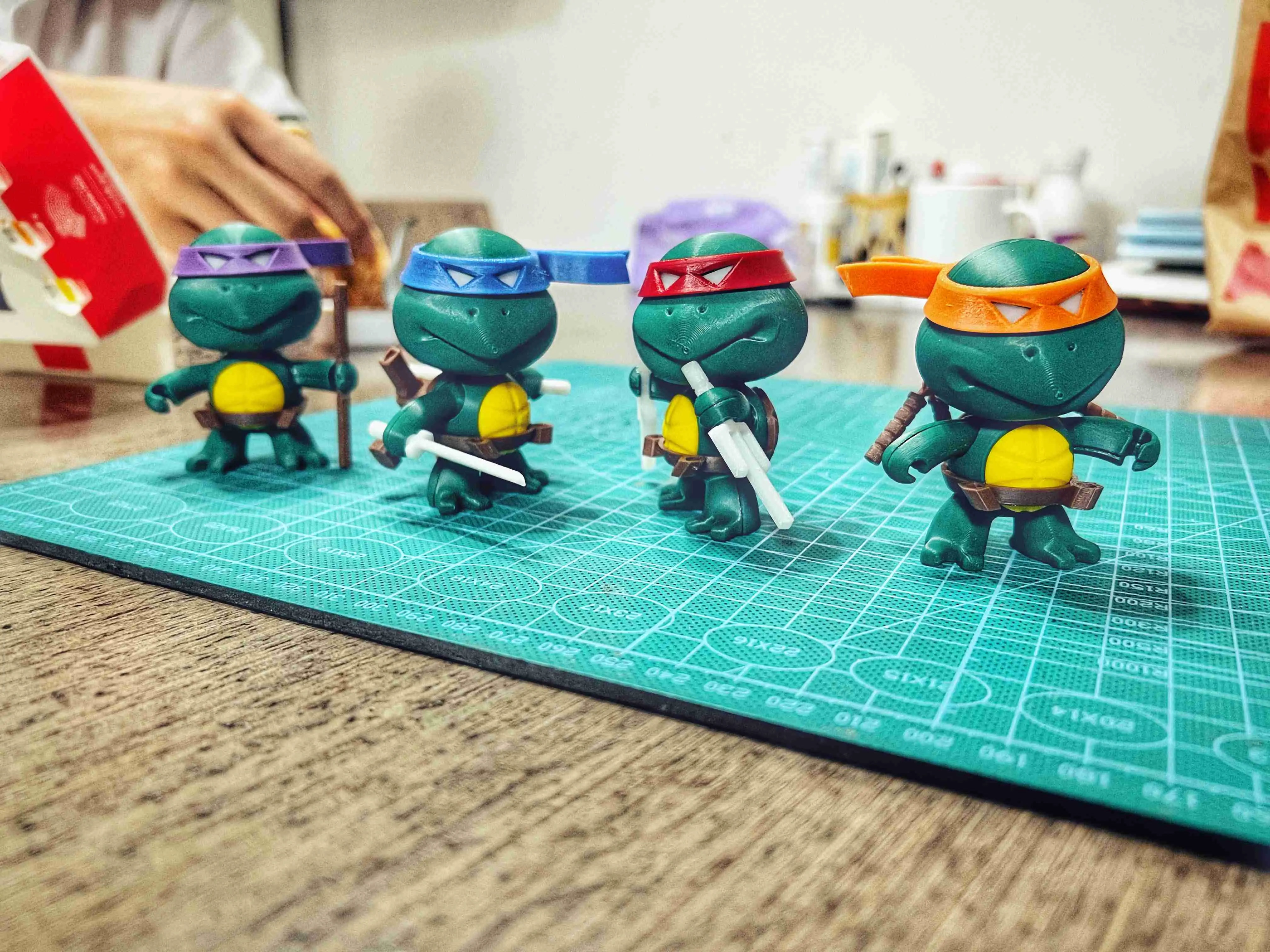 3D打印忍者神龟拼装模型