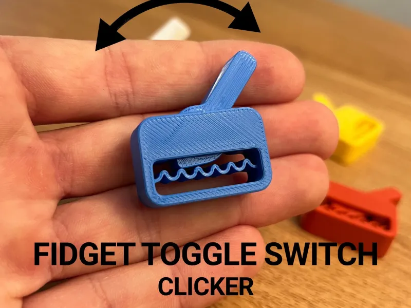 Fidget Toggle Switch Clicker - Print in Place