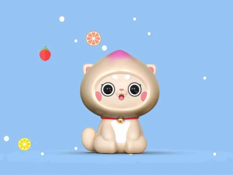水果猫咪——桃桃