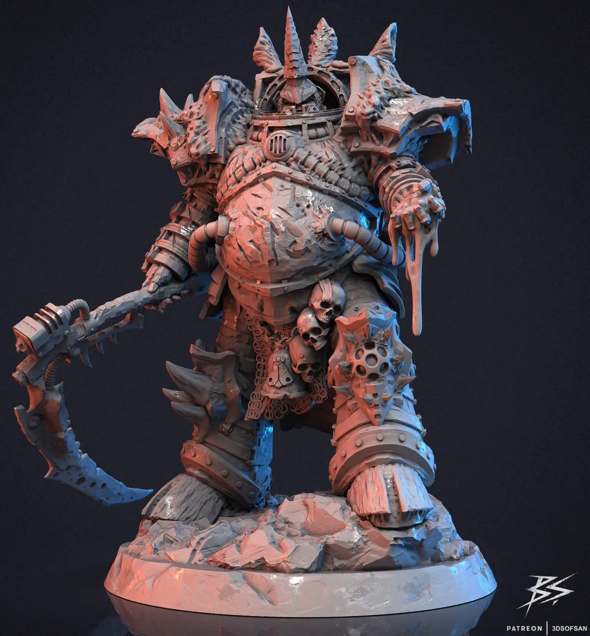 Warhammer战锤40K纳垢信徒瘟疫战士