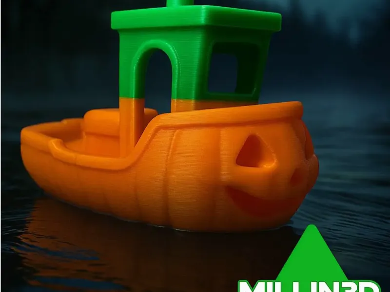 Halloween Edition - Pumpkin Benchy Tugboat Ship