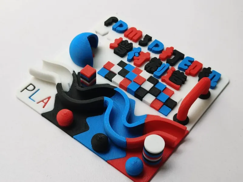 3D打印机多色测试模型