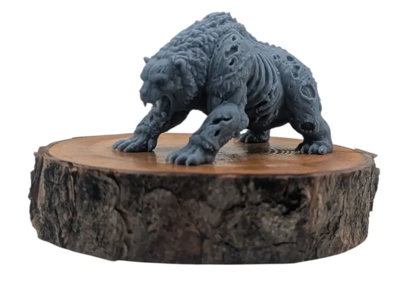 DnD TTRPG Zombie Bear Miniature