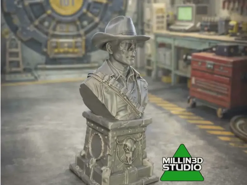 Fallout Video Game The Ghoul Cooper Howard Bust Statue