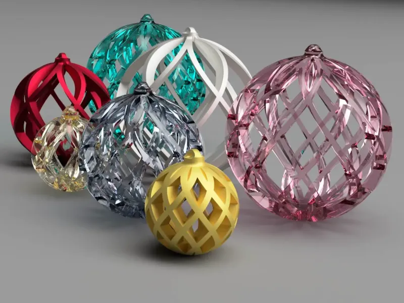 Christmas Balls, Cross ribbing