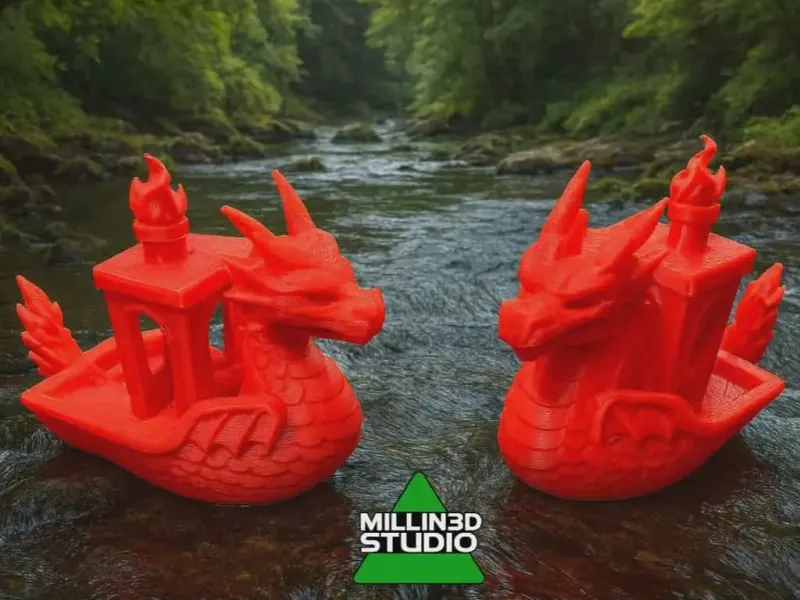 2x Dragon Benchy The Sequel 2 models in 1 tug boat