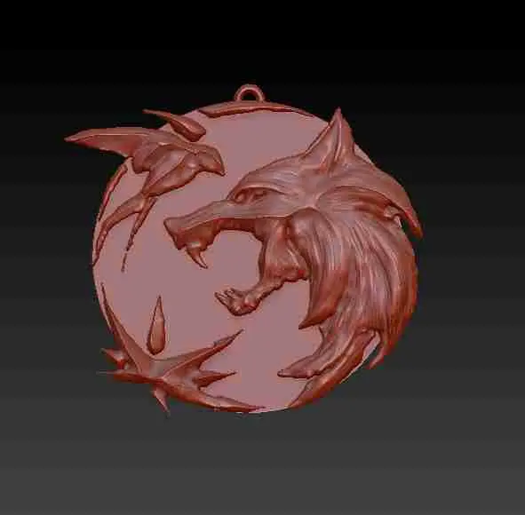 3D打印模型 | 3MF文件 | The Witcher猎魔人徽章 | 创想云