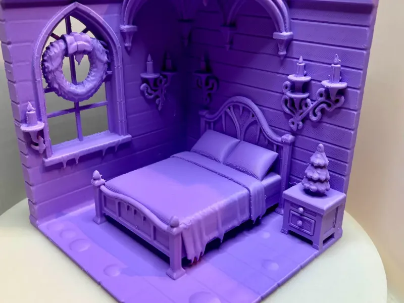 Gothic Winter Bedroom
