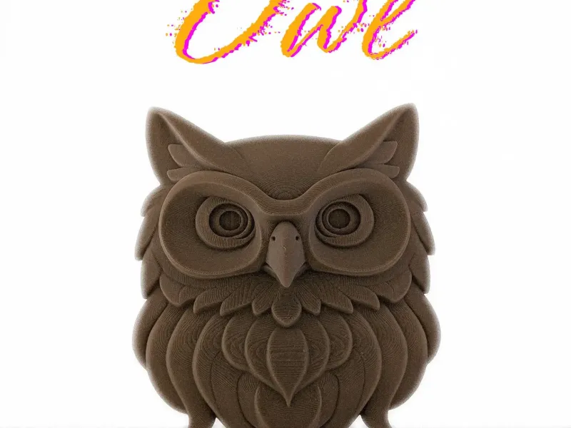 Owl Head - Wall Sculpture
