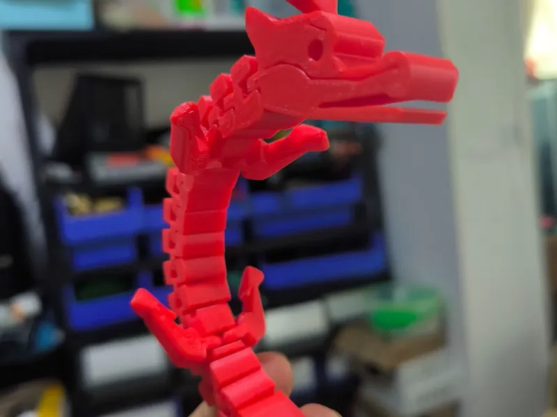 简易可动小龙 Simple Articulated Loong（Chinese dragon）