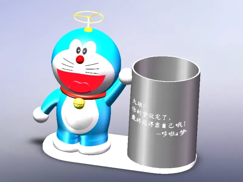 哆啦A梦创意笔筒