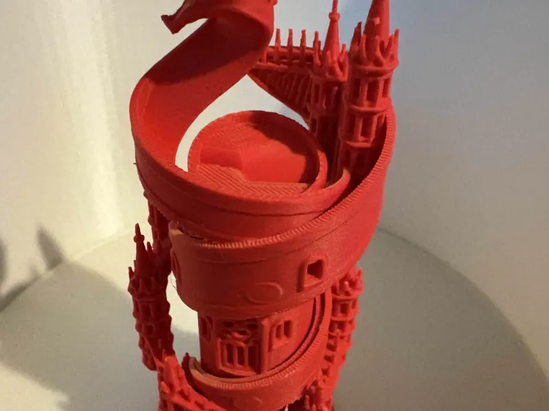 Gothic paper serpent tower