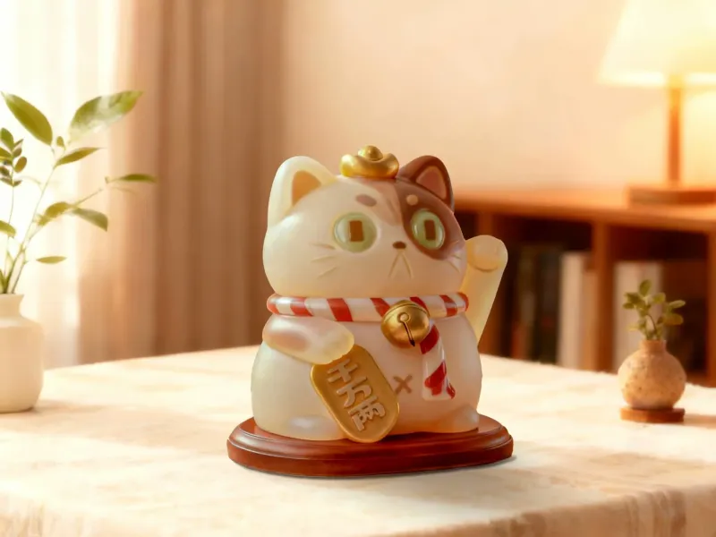 好认真的招财猫