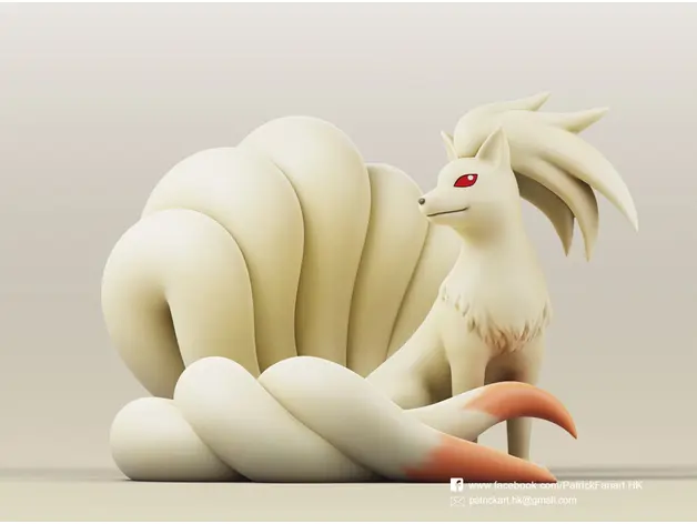 【宠物小精灵】宝可梦-九尾 作者：Ninetales-Ninetales(Pokemon)