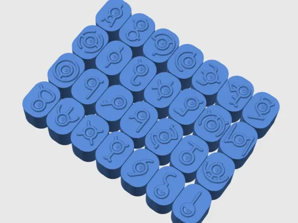 手绘风未知图腾全套印章