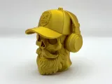 Bearded Skull Sculpture-4
