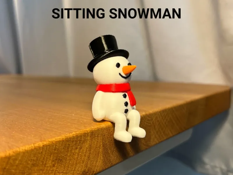 Sitting Snowman