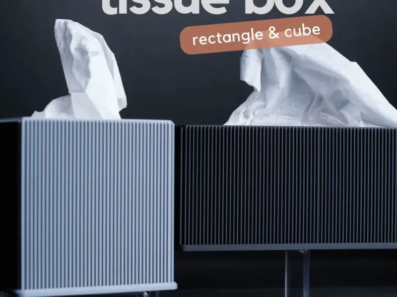 tissue box · rectangle & cube