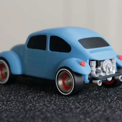 大众甲壳虫  组装车-3d打印模型