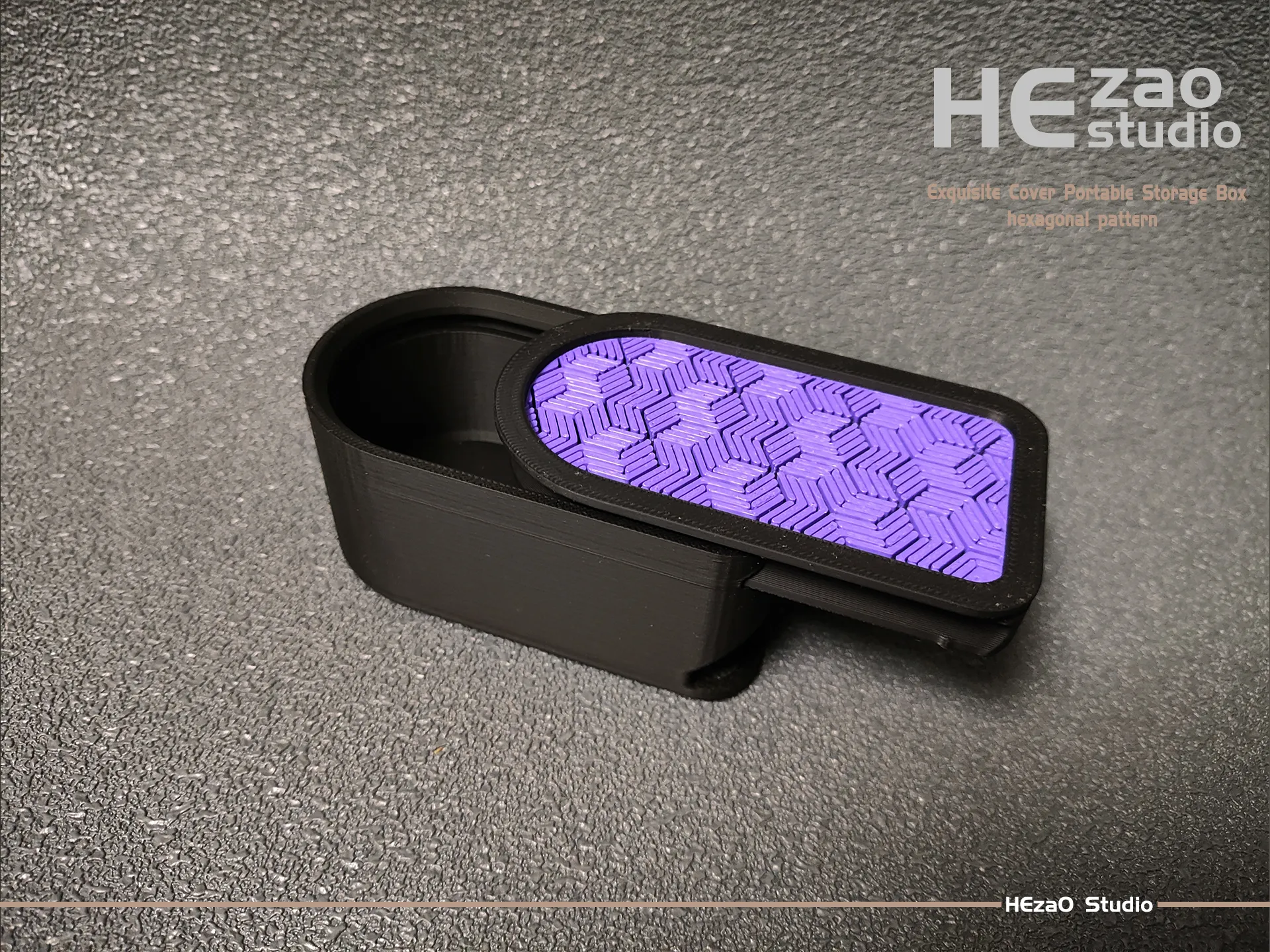 Exquisite Cover Portable Storage Box Series - Hexagonal Pattern 2.webp