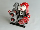 PushRod Engine with Gearbox  带变速箱的推杆发动机-2