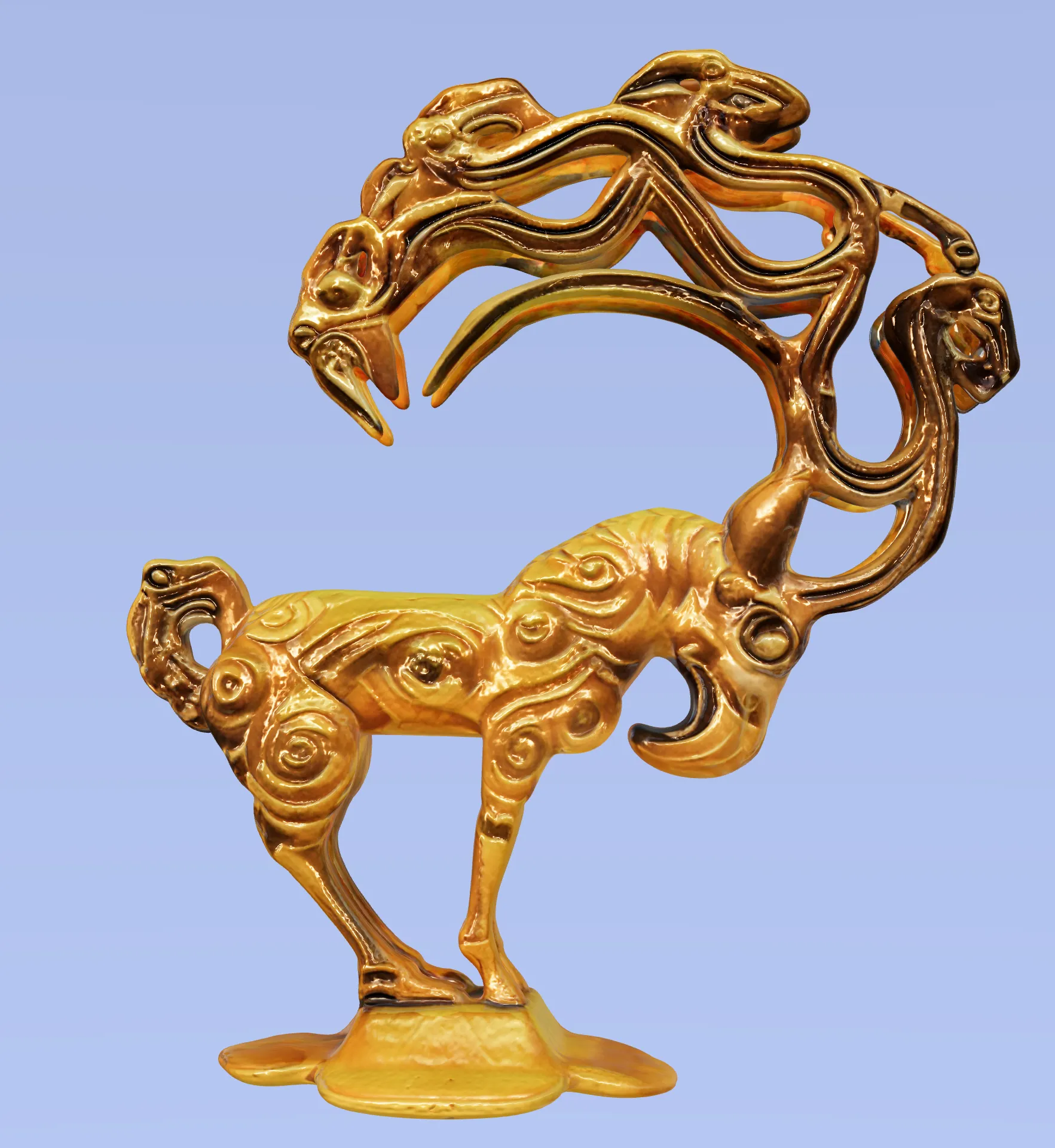 神兽金饰