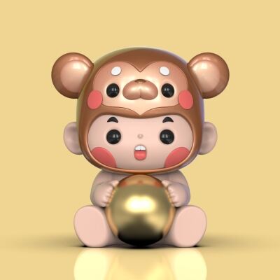 猴宝宝-3d打印模型