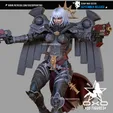 战锤40K:神圣玫瑰修会-火翼炽天使修女(双体态)