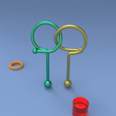 奇妙玩具之龙环-愚公移山系列（三）-3d打印模型