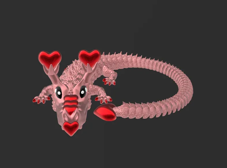 valentines day flexi dragon