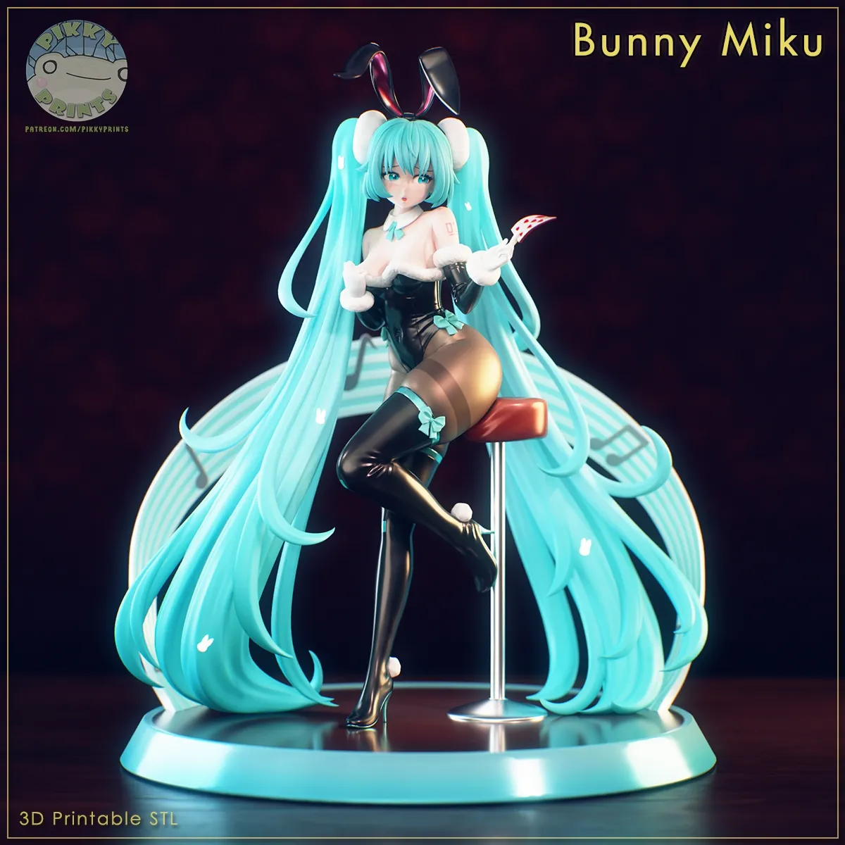 初音未来-兔女郎女荷官造型