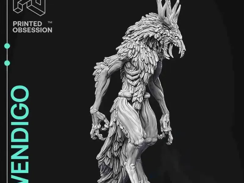 Wendigo -全身雕塑手办-万圣节怪物 - 创想云 独家模型