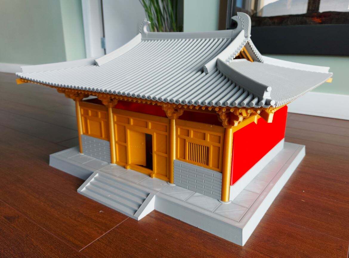 南禅寺大殿模型2.0（原创，开源）
