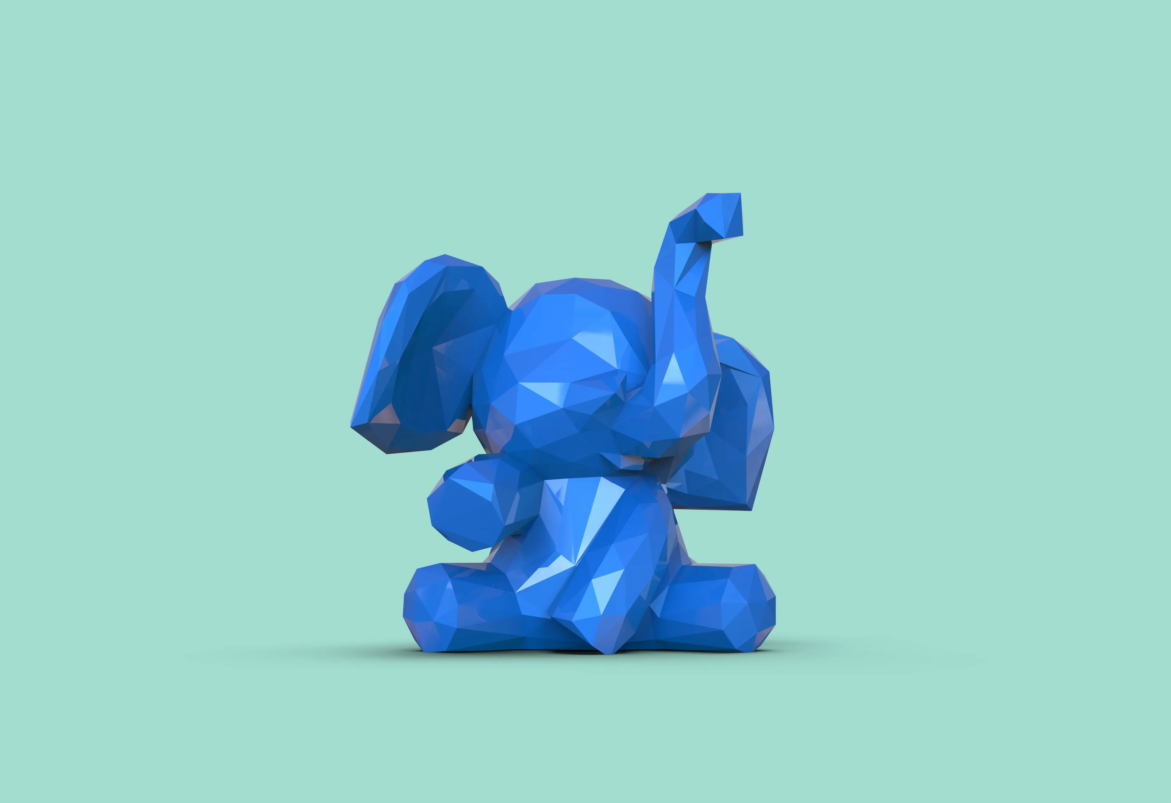 lowpoly小象一组