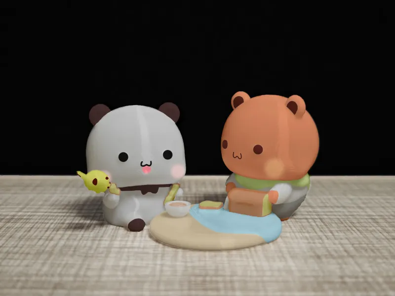 情侣熊系列-春天露营的布布一二（Couple Bear-Spring Camping_bubu&Yier）