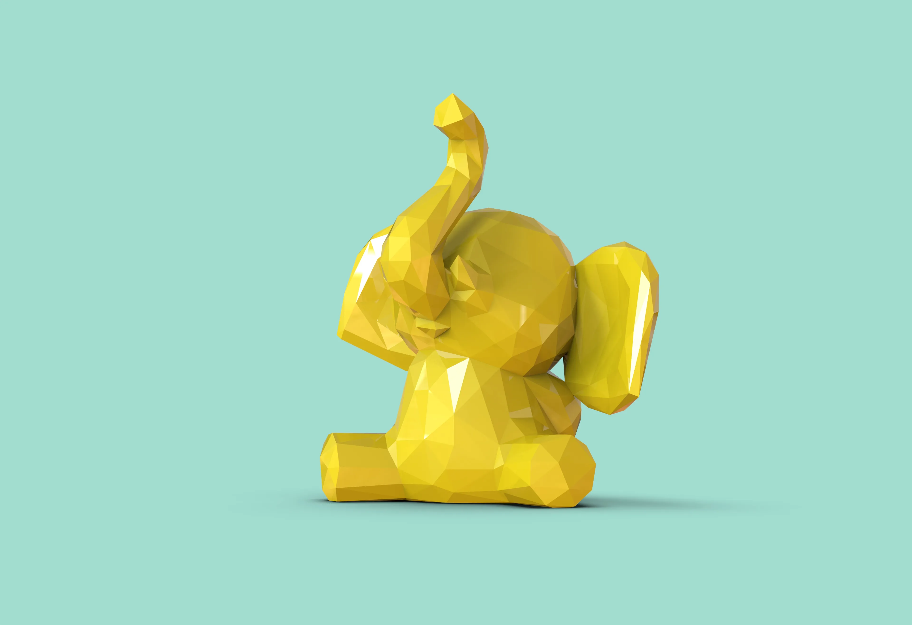 lowpoly小象一组