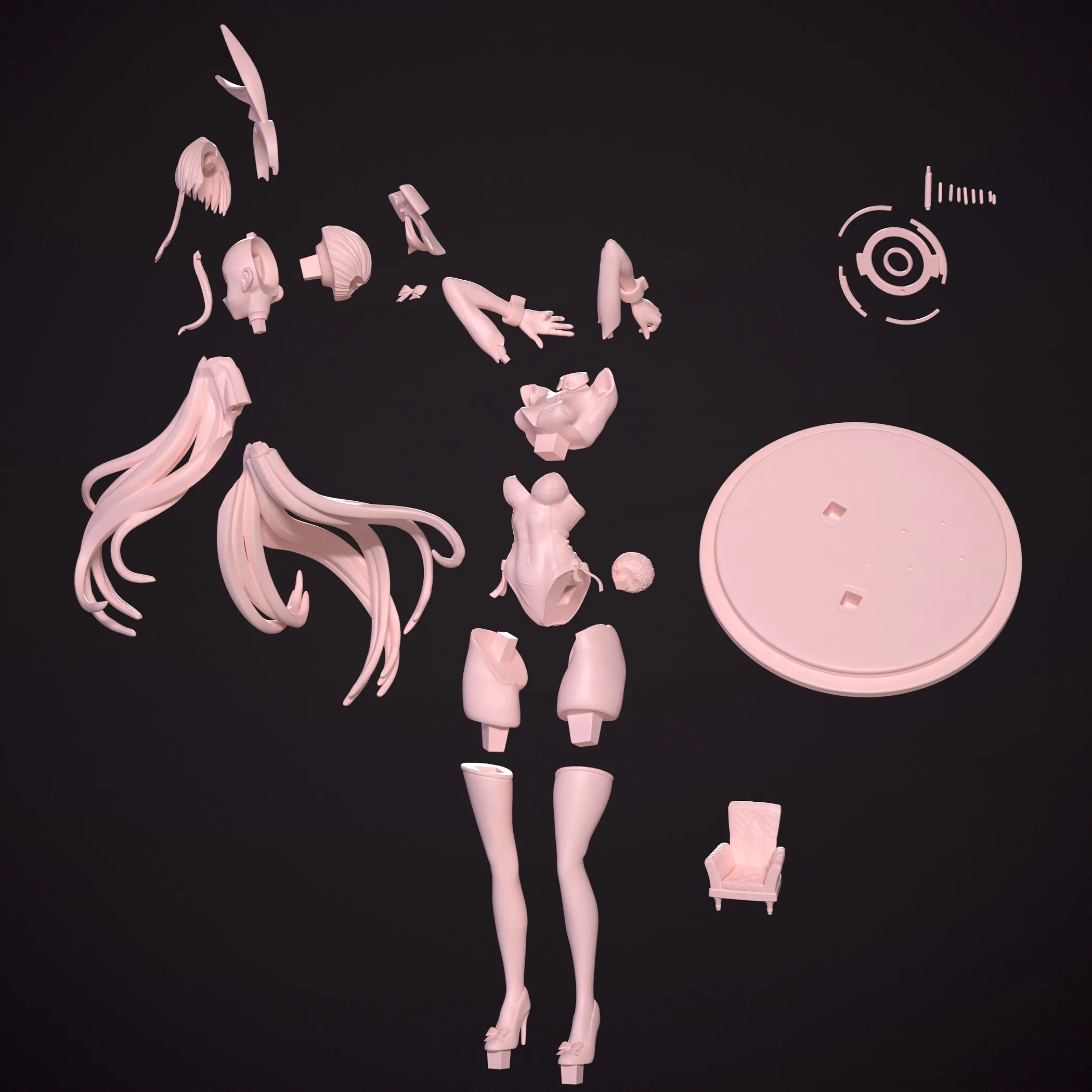 《蔚蓝档案》飞鸟马时-兔女郎造型