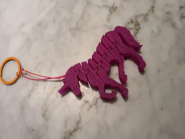 flexi可动独角兽钥匙扣 Flexi_Unicorn_Keychain_Edition